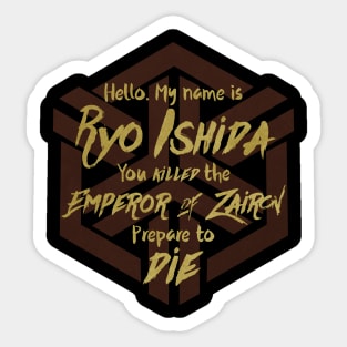 Prepare To Die - Zairon Symbol Edition Sticker